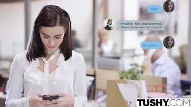 Lana Rhoades a jej prvý DP nárez s dvoma penismi naraz