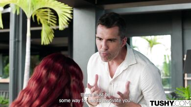 Táto zrzavá štetka si nechala hlboko do prdele naložiť poctivú porciu mrdky