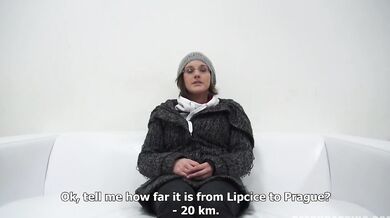 Vystriekaná amatérka na konkurze s dierkou plnou horúcej mrdky