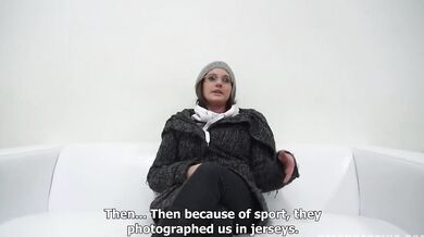 Vystriekaná amatérka na konkurze s dierkou plnou horúcej mrdky