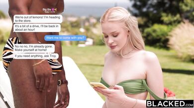 Drsné mrdanie nevlastného brata zakončené náložou do blonďavej nymfy